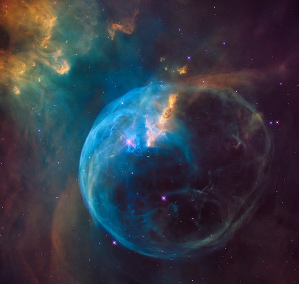 Bubble nebula deep space
